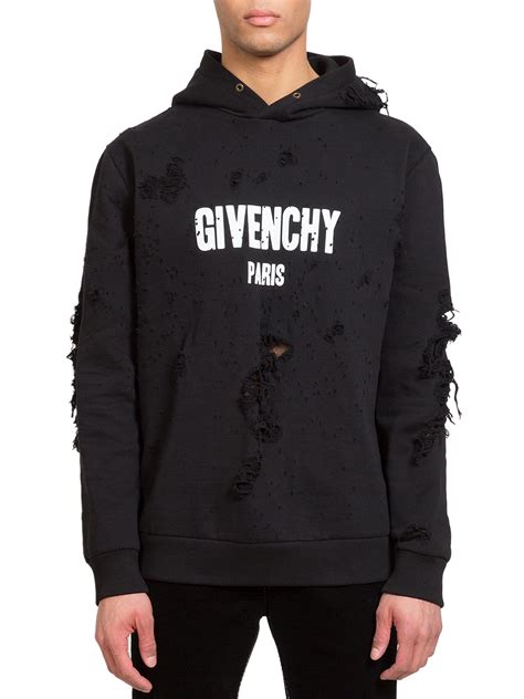 givenchy paris sweatshirt with holes|givenchy oversized sweatshirt.